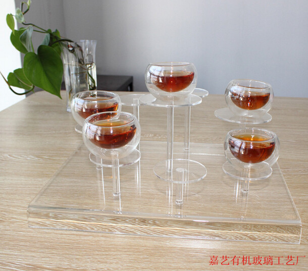 亚克力茶托 透明